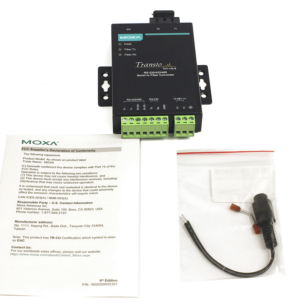 Фотообзор медиаконвертера MOXA TCF-142-S-SC от АВЕОН